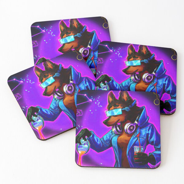 Item preview, Lab Pup A cool Scientific Synthwave Dream designed and sold by Cosmic-graphics.