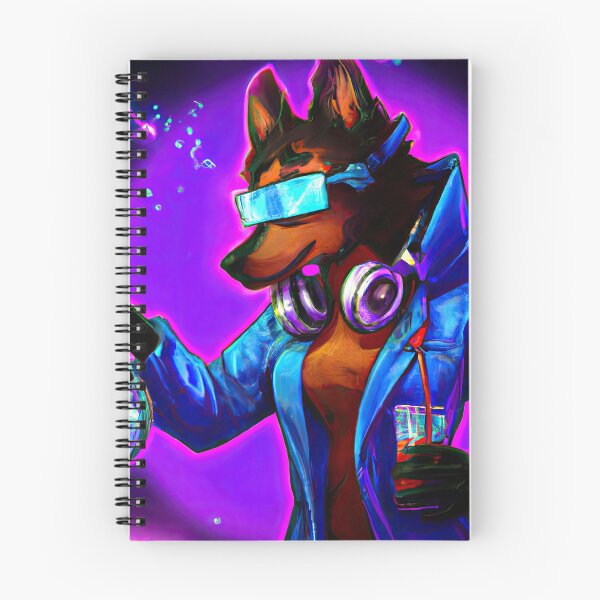 Item preview, Lab Pup A cool Scientific Synthwave Dream designed and sold by Cosmic-graphics.