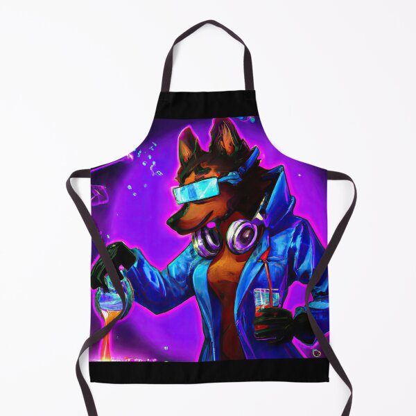 Item preview, Lab Pup A cool Scientific Synthwave Dream designed and sold by Cosmic-graphics.