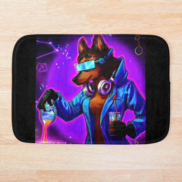 Artikelvorschau, Lab Pup Ein cooler wissenschaftlicher Synthwave-Traum entworfen und verkauft von Cosmic-graphics.
