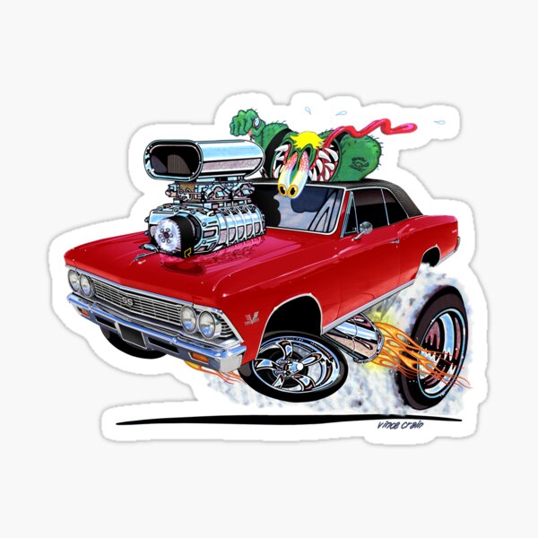 Item preview, Vince Crain 1966 Chevelle red SS designed and sold by vincecrain.