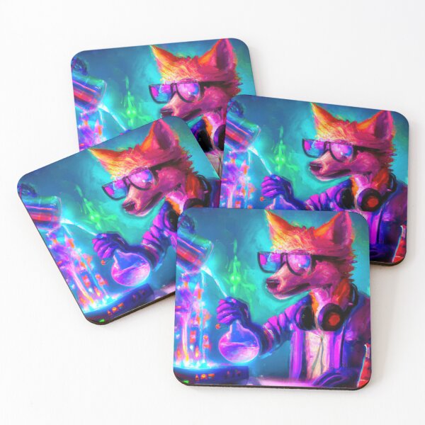 Item preview, Cool Futuristic Pup in a scientific Wonderland designed and sold by Cosmic-graphics.