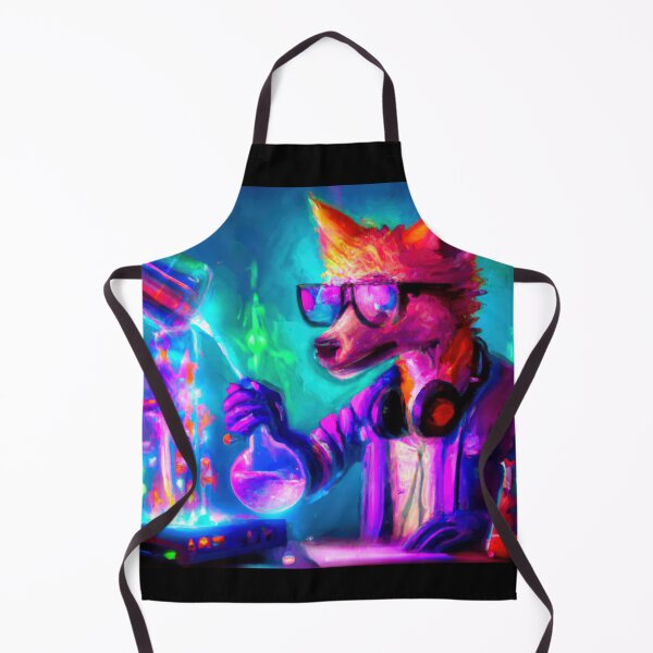 Item preview, Cool Futuristic Pup in a scientific Wonderland designed and sold by Cosmic-graphics.