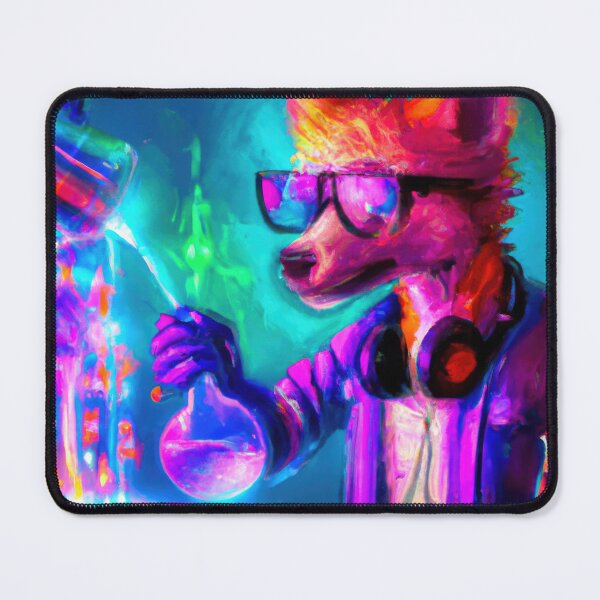 Item preview, Cool Futuristic Pup in a scientific Wonderland designed and sold by Cosmic-graphics.