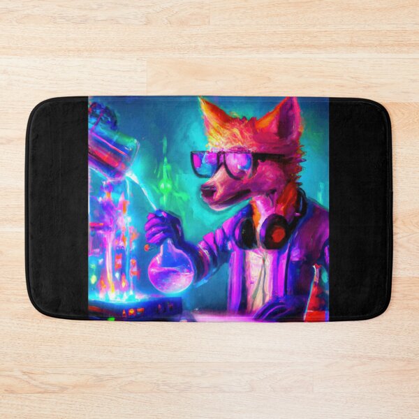 Item preview, Cool Futuristic Pup in a scientific Wonderland designed and sold by Cosmic-graphics.