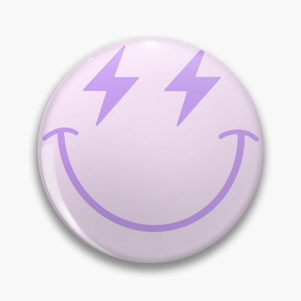 Item preview, Purple lightning bolt smiley face designed and sold by trippyzipp.