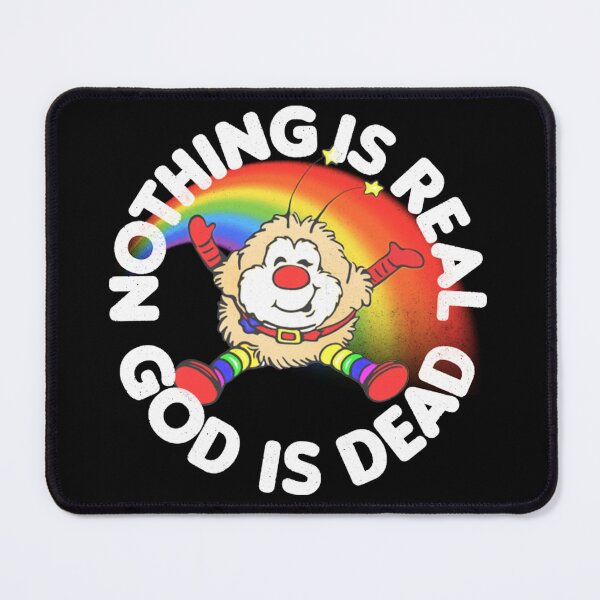 Item preview, Nothing Is Real God Is Dead _ Faded 80s Nihilist Rainbow designed and sold by dyakoveyta.