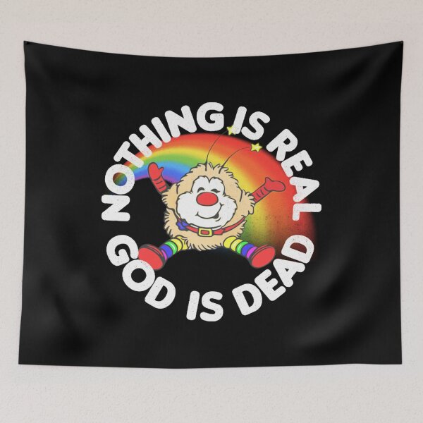 Item preview, Nothing Is Real God Is Dead _ Faded 80s Nihilist Rainbow designed and sold by dyakoveyta.
