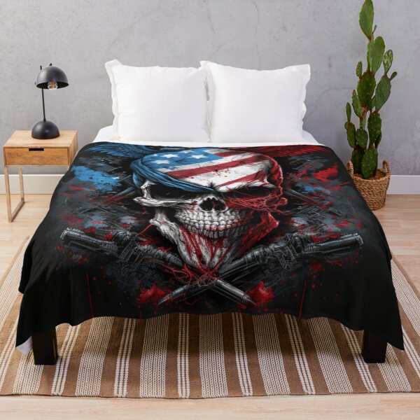 Item preview, American Flag Skull Patriot designed and sold by IntoThe-Future.