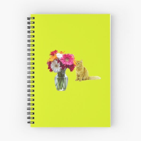 Item preview, Cat Smelling Flowers designed and sold by TheCatmeow2000.