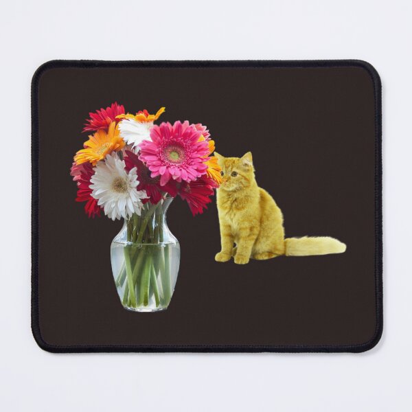 Item preview, Cat Smelling Flowers designed and sold by TheCatmeow2000.