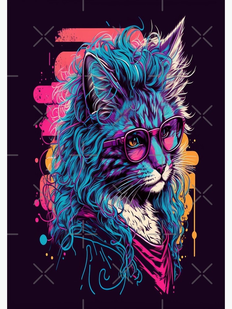 Disover The Majestic Maine Coon - Famous Posters From The 80s Premium Matte Vertical Poster