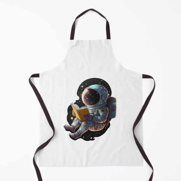 Item preview, Astronaut Reading in space Digital Illustration designed and sold by HowlHei.