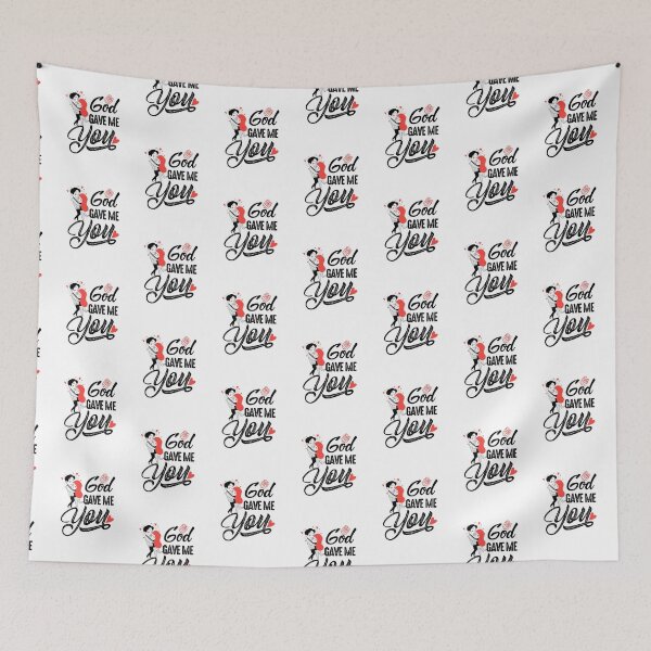 Item preview, God Gave Me You  - Cute Valentine's Day Gift For Couples by FanityPrints designed and sold by FanityPrints.