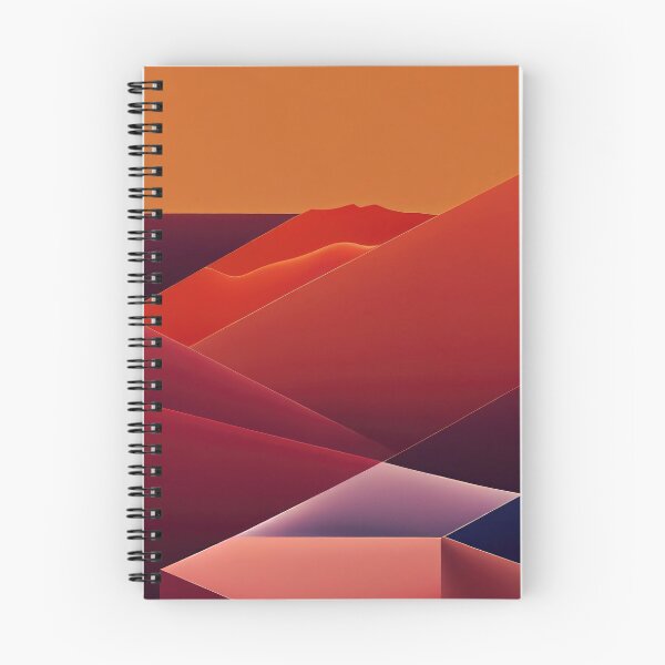 Item preview, Red Geometric Mountain Valley in Desert designed and sold by bryanchvzz.