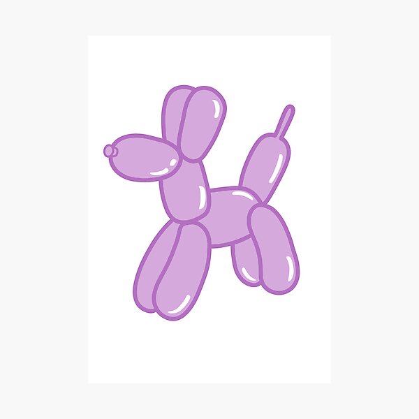 Item preview, Purple Balloon Dog designed and sold by trippyzipp.