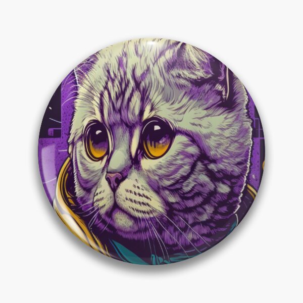 Item preview, The Funky Scottish Fold Cat - Famous Posters From The 80s designed and sold by Star_.