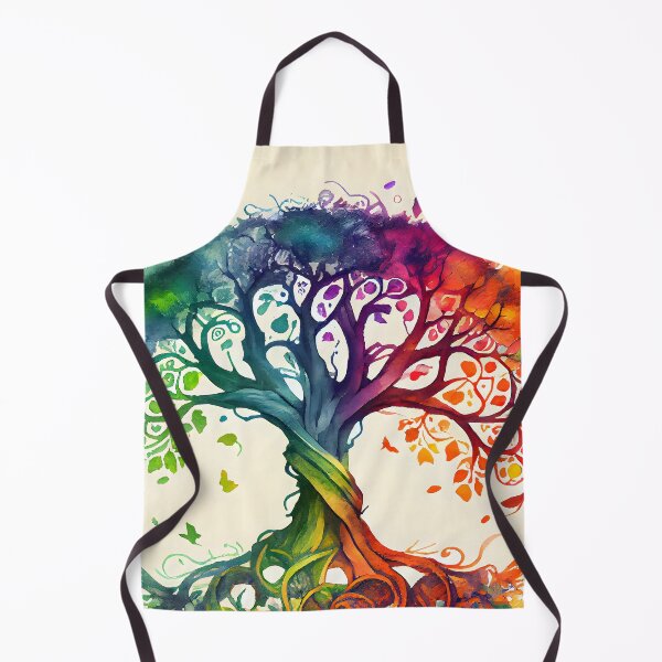 Item preview, Celtic Tree of Life Rainbow Colored Watercolor Pagan designed and sold by CGSGraphics.