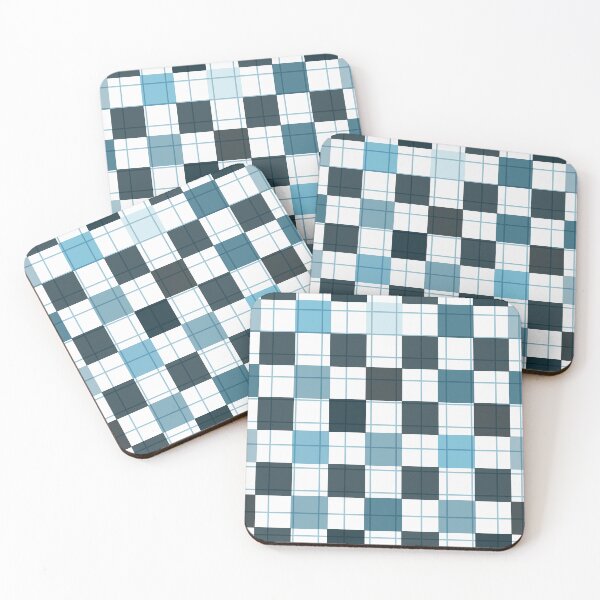 Item preview, Chequered Shades of Blue designed and sold by Jaana Day.