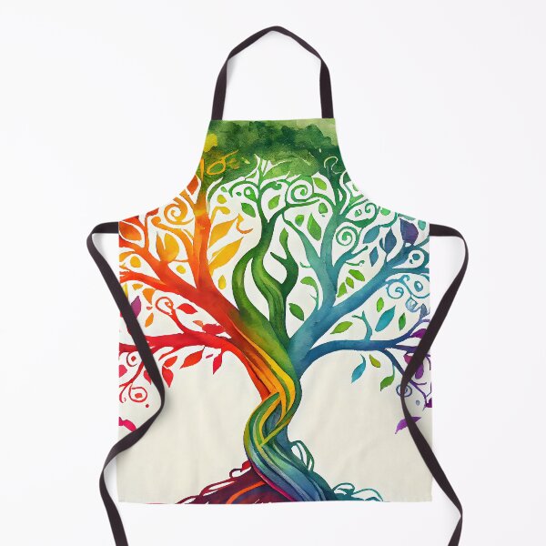 Item preview, Celtic Tree of Life Rainbow Colored Watercolor Pagan designed and sold by CGSGraphics.