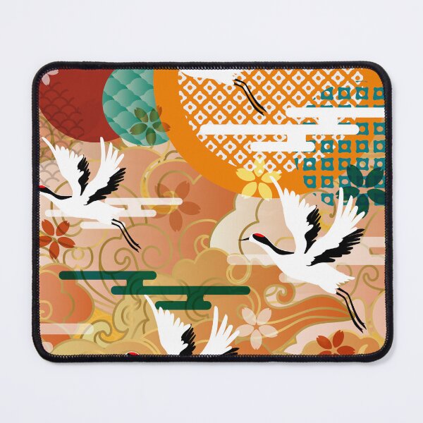 Item preview, classical auspicious colorful cloud crane designed and sold by UnaWu533.
