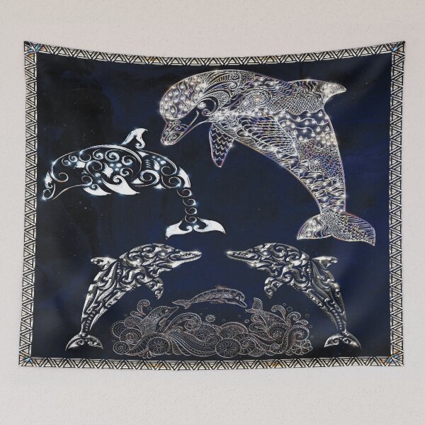 Item preview, Dolphins design -Beautiful Art drawings light lines  designed and sold by BAYIDESIGNER.