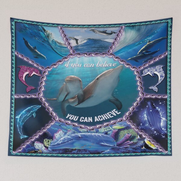 Item preview, Dolphins design - if you can believe, you can achieve. designed and sold by BAYIDESIGNER.