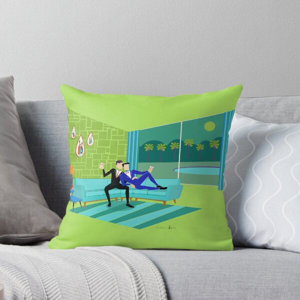 Item preview,  Retro Romantic Gay Couple  designed and sold by StrangeLilOnion.