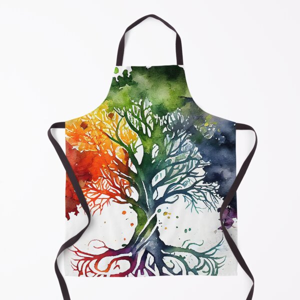 Item preview, Rainbow Colored Celtic Tree of Life Watercolor Pagan Wiccan designed and sold by CGSGraphics.