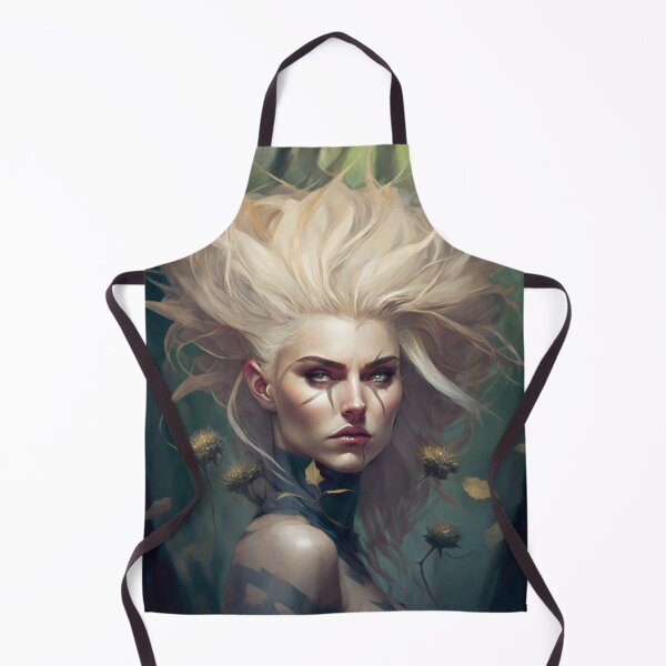 Item preview, Fantastical Forest Queen: A Digital Portrait of a Hedgehog-Haired Woman designed and sold by oanaunciuleanu.