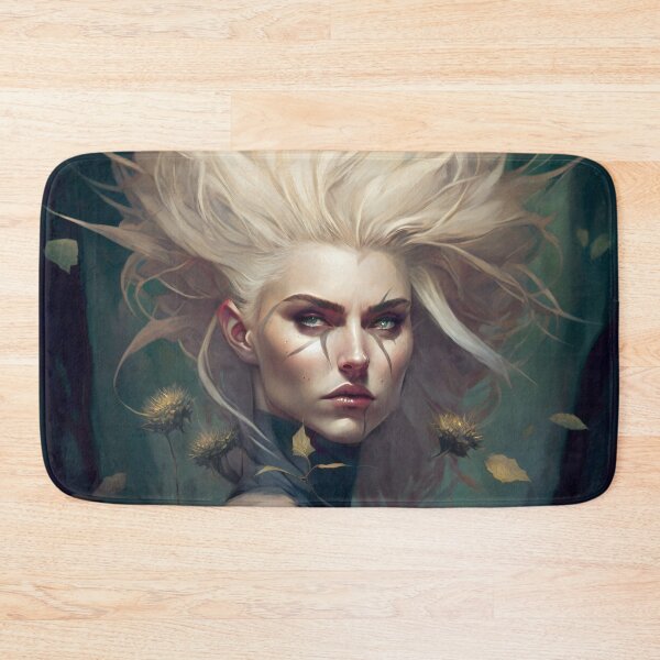 Item preview, Fantastical Forest Queen: A Digital Portrait of a Hedgehog-Haired Woman designed and sold by oanaunciuleanu.