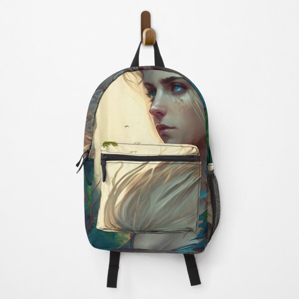Item preview, Fantastical Forest Queen: A Digital Portrait of a Hedgehog-Haired Woman designed and sold by oanaunciuleanu.