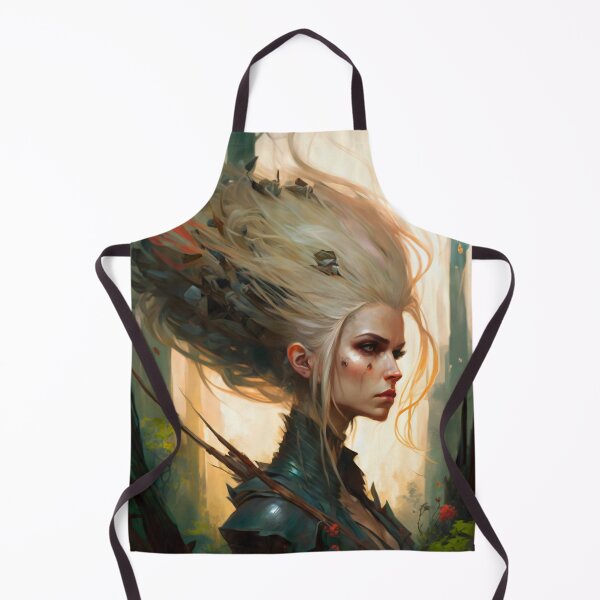 Item preview, Fantastical Forest Queen: A Digital Portrait of a Hedgehog-Haired Woman designed and sold by oanaunciuleanu.