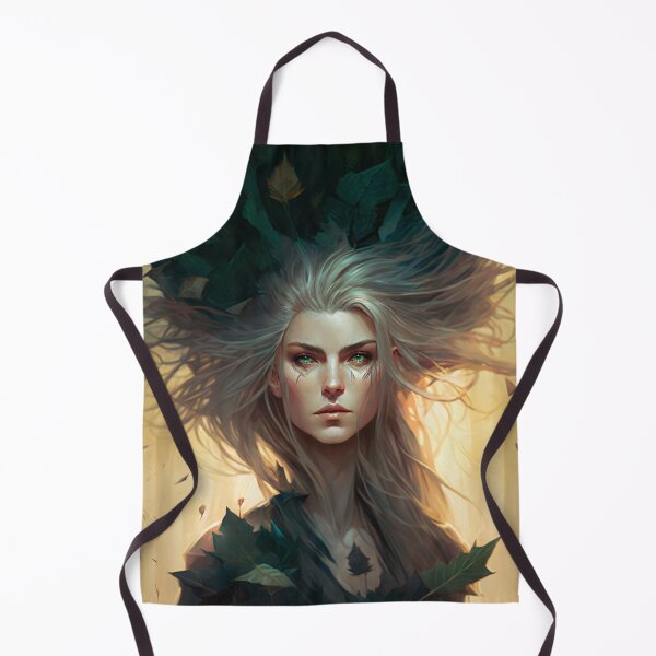 Item preview, Fantastical Forest Queen: A Digital Portrait of a Hedgehog-Haired Woman designed and sold by oanaunciuleanu.