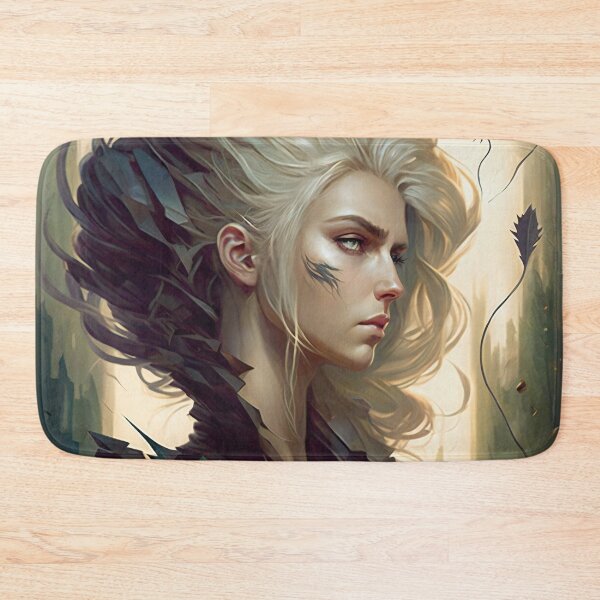 Item preview, Fantastical Forest Queen: A Digital Portrait of a Hedgehog-Haired Woman designed and sold by oanaunciuleanu.