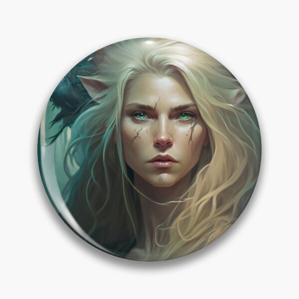 Item preview, Fantastical Forest Queen: A Digital Portrait of a Hedgehog-Haired Woman designed and sold by oanaunciuleanu.