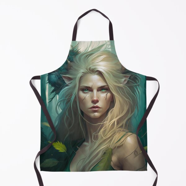 Item preview, Fantastical Forest Queen: A Digital Portrait of a Hedgehog-Haired Woman designed and sold by oanaunciuleanu.