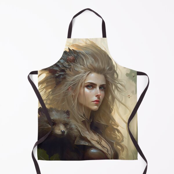 Item preview, Fantastical Forest Queen: A Digital Portrait of a Hedgehog-Haired Woman designed and sold by oanaunciuleanu.