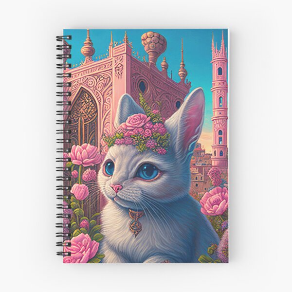 Item preview, lovely cat portrait in a rococo city designed and sold by tinkertailorart.