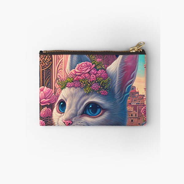 Item preview, lovely cat portrait in a rococo city designed and sold by tinkertailorart.