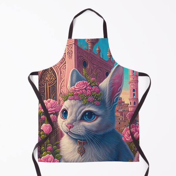 Item preview, lovely cat portrait in a rococo city designed and sold by tinkertailorart.