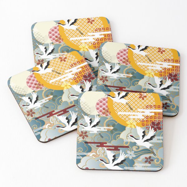 Item preview, auspicious colorful cloud  crane designed and sold by UnaWu533.