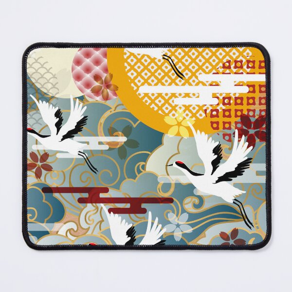 Item preview, auspicious colorful cloud  crane designed and sold by UnaWu533.