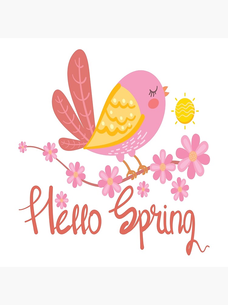 Hello Spring Happy Dog And Sakura Dog Lover T-shirt