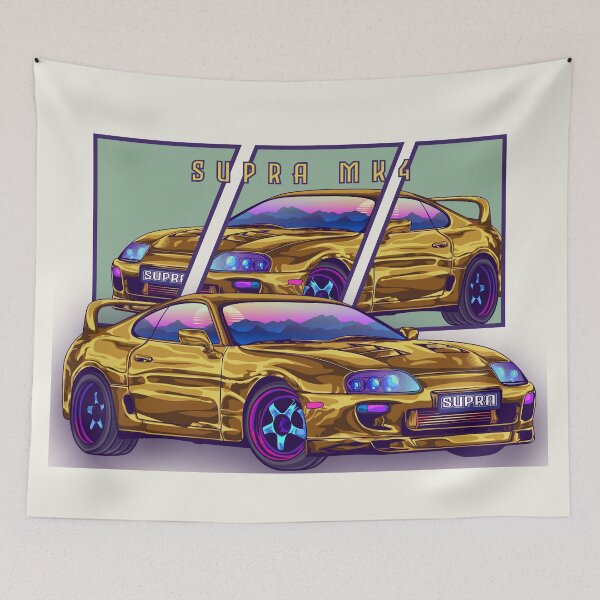 Item preview, Toyota Supra mk4 Car Retro designed and sold by Ilhamqrov.