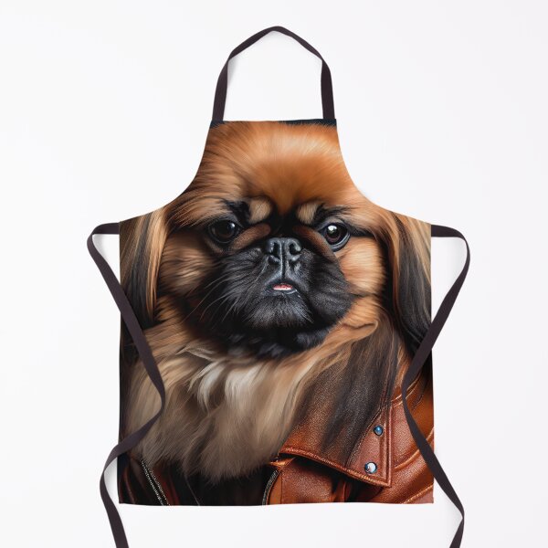 Artikelvorschau, Pekingese wearing leather jacket - Dog Breed Portrait entworfen und verkauft von Nalaxation.