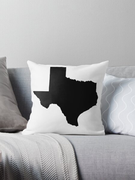 Aperçu de l'œuvre État du Texas Silhouette en gras noir créée et vendue par ByTekk.