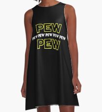 Pew Pew Pew etc A-Line Dress