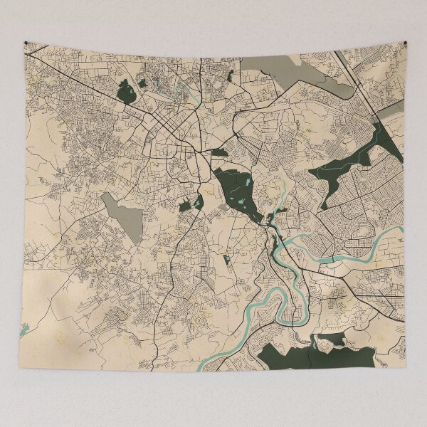 Item preview, Rawalpindi City Map of Punjab, Pakistan - Vintage designed and sold by deMAP.