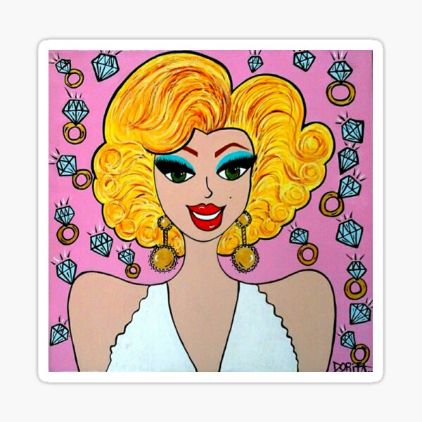 Marilyn Sticker